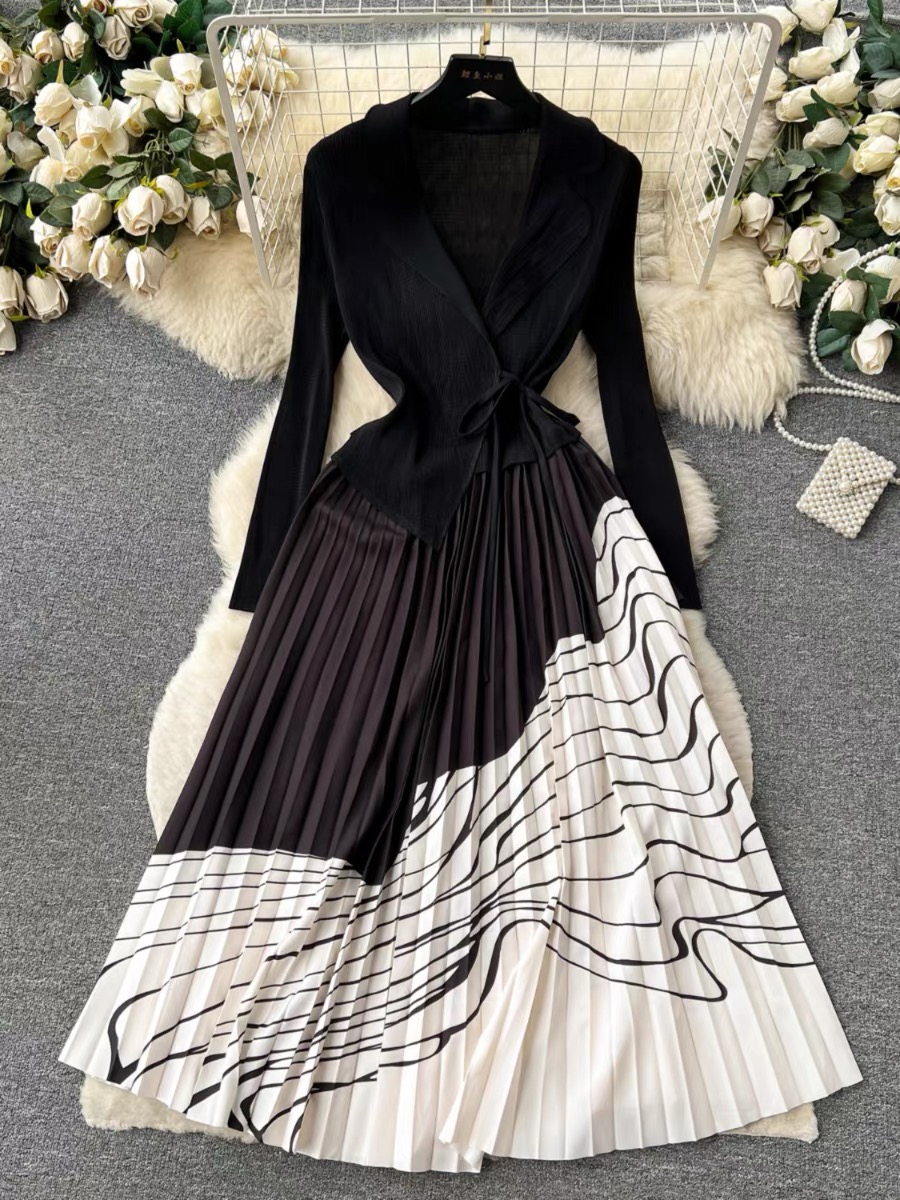 Blue flame designer dress KD147 image