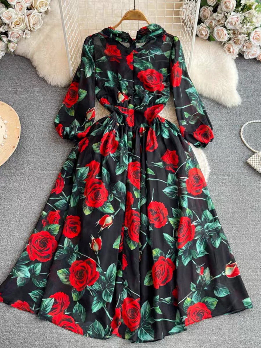 Court side cutie floral dress  CD690 image