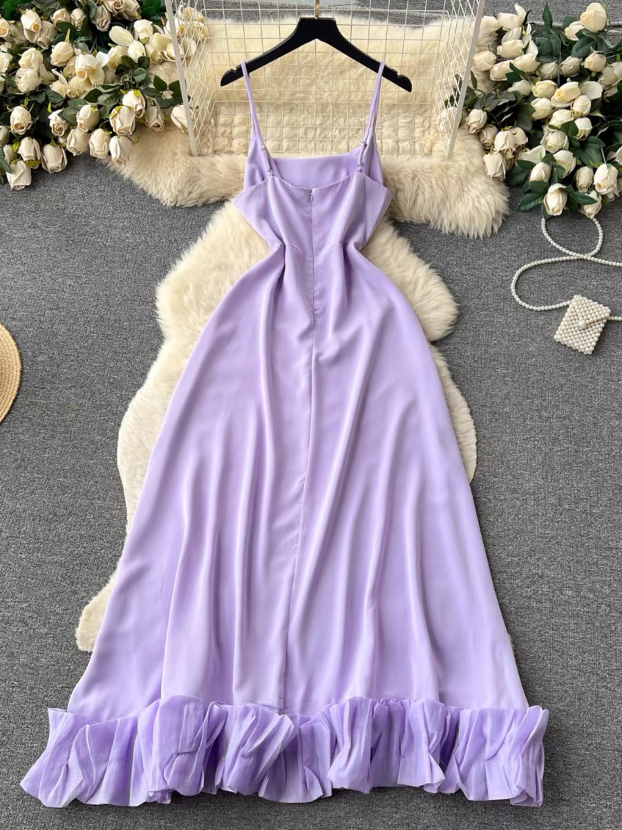 Make your move ruffle ends dress EVD58 image