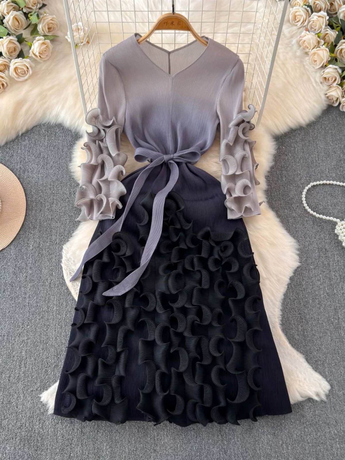 Most popular miyaki ruffle dress FD1113 image