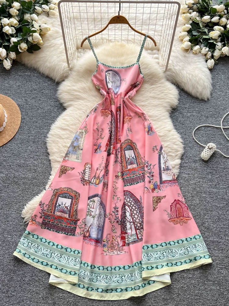 Brunch date print gown CD128 image