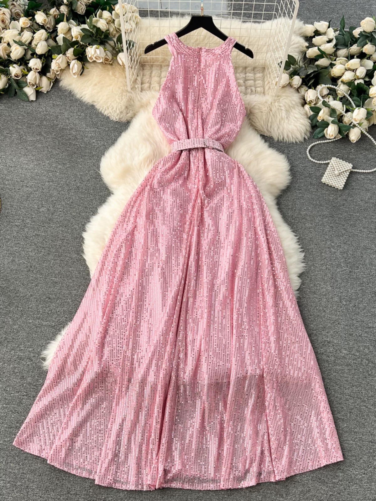 Cute and cozy sequin dress FD1162 image