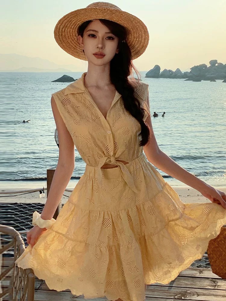 Beat you to it lace dress CD1396 image