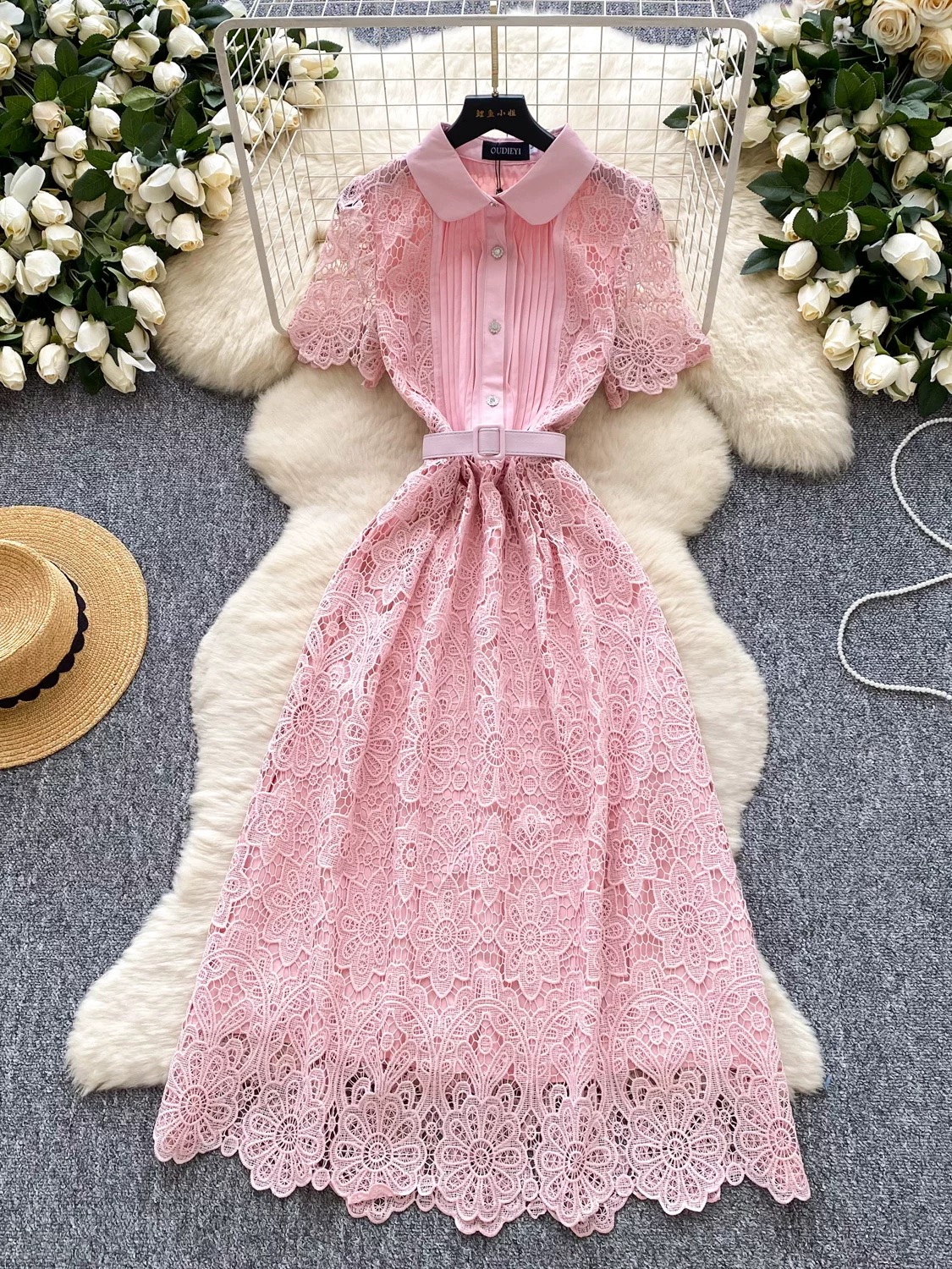 Bridal party lace dress FD393 image