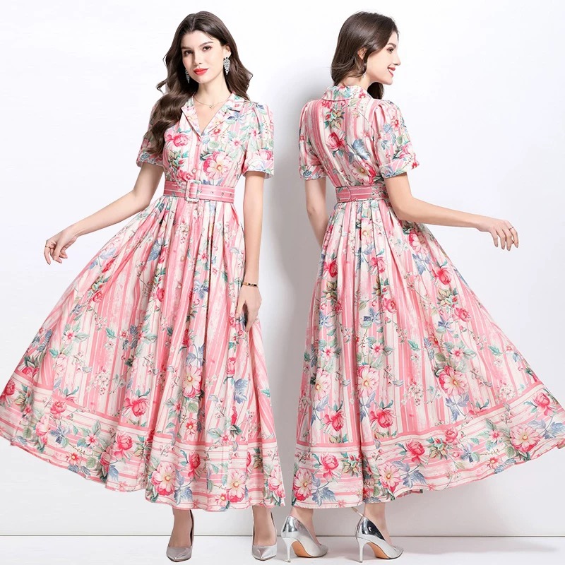 Malibu loving floral print Dress ED176 image