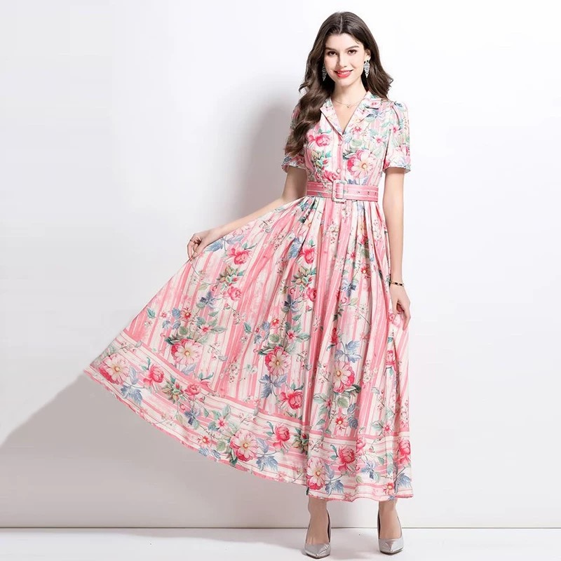 Malibu loving floral print Dress ED176 image