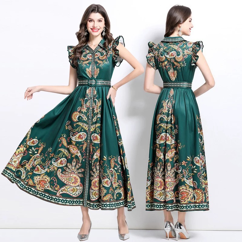 Unforgettable nights print dress ED173 image