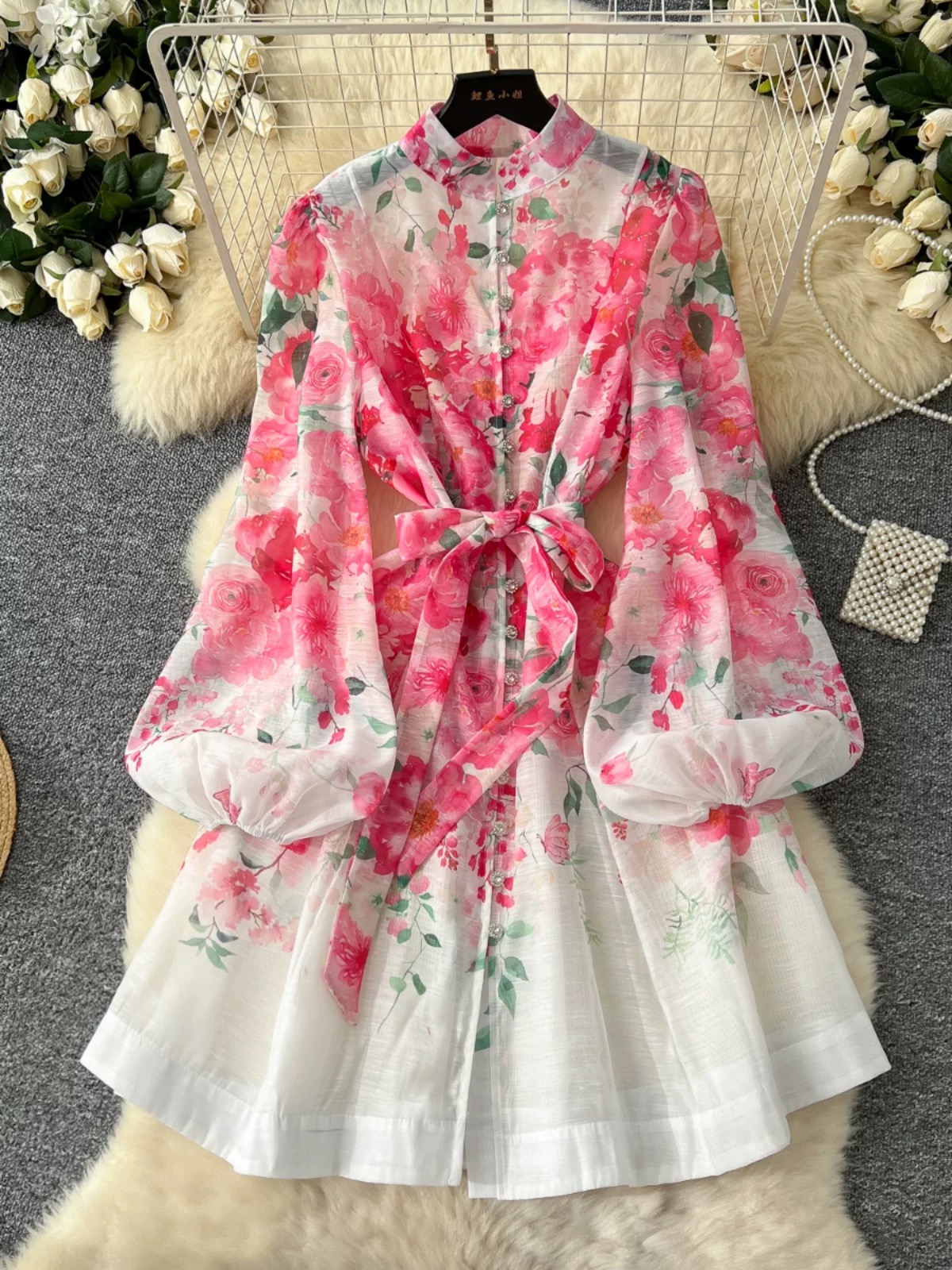 Hung up on you print dress ED170