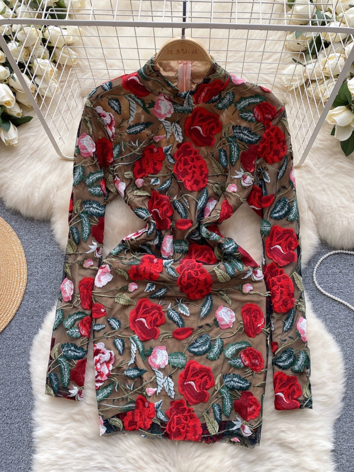 Girls deserve diamonds floral dress EBC254 image