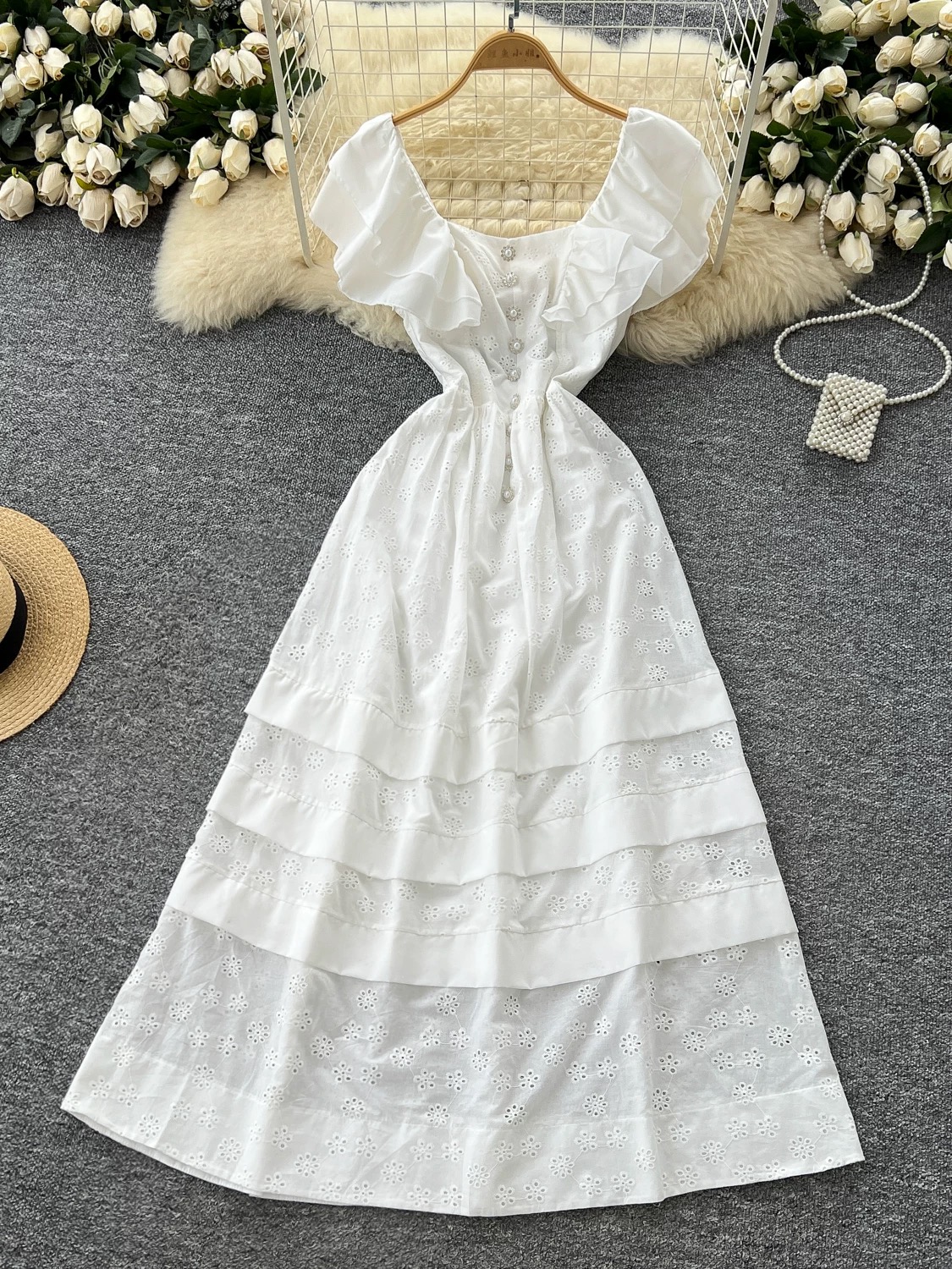 Weekend traveler lace dress CD289 image