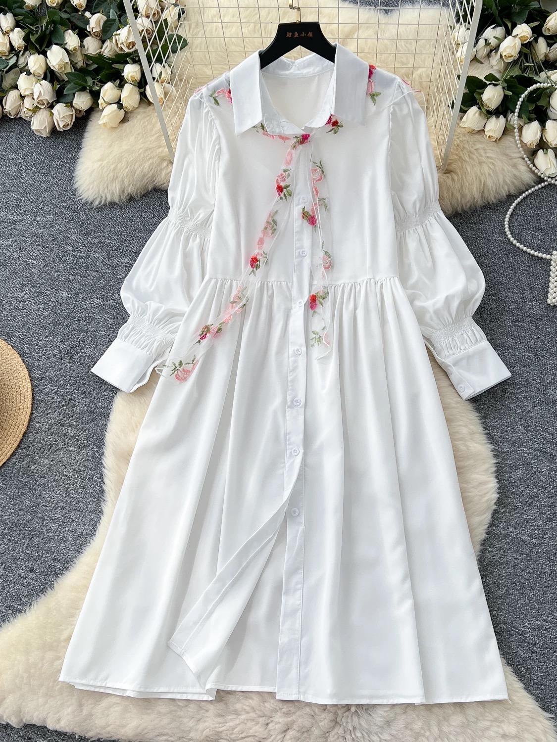 Dripped in finesse shirt dress SD116 image