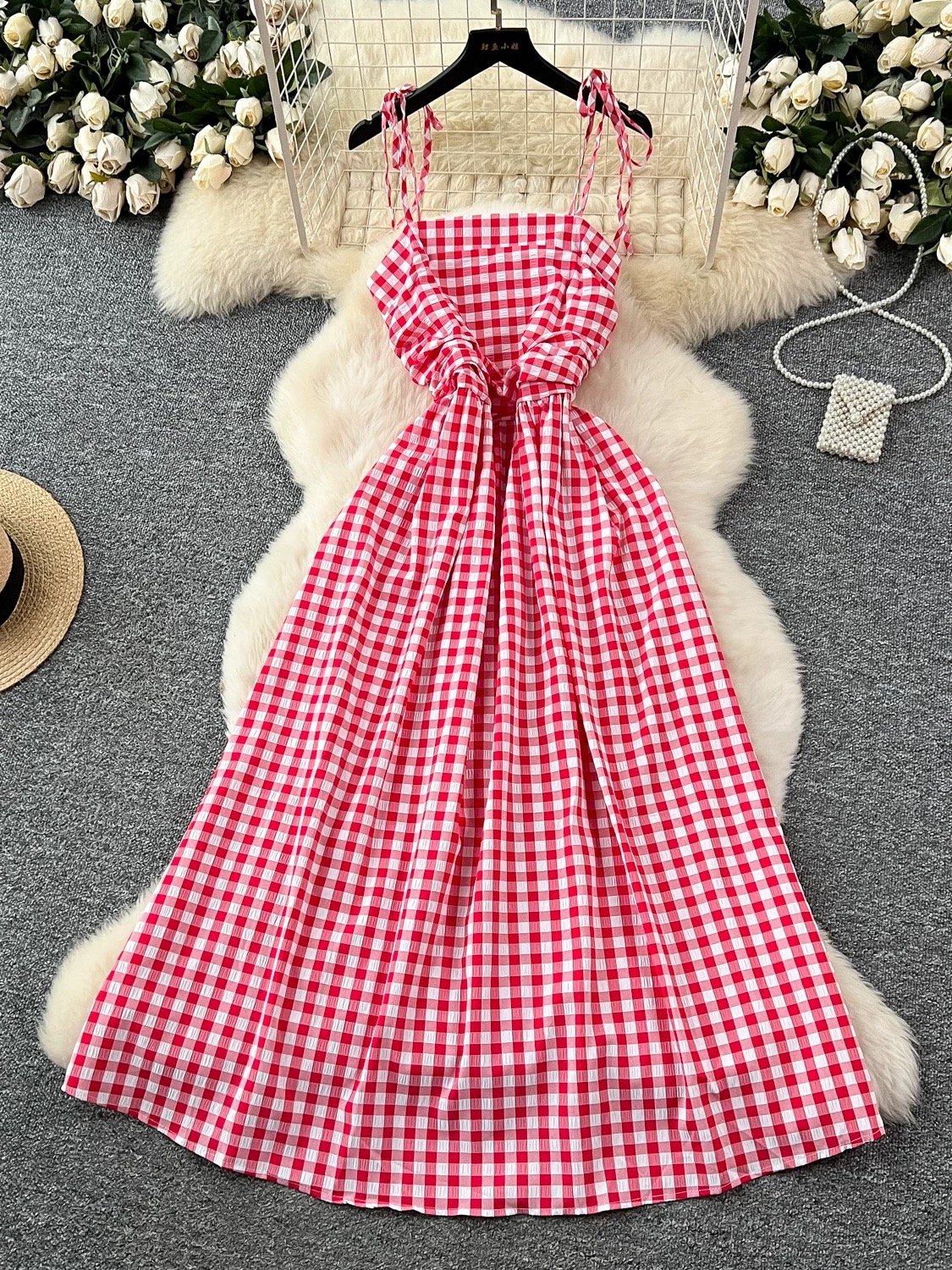 Always extra check dress CD317 image