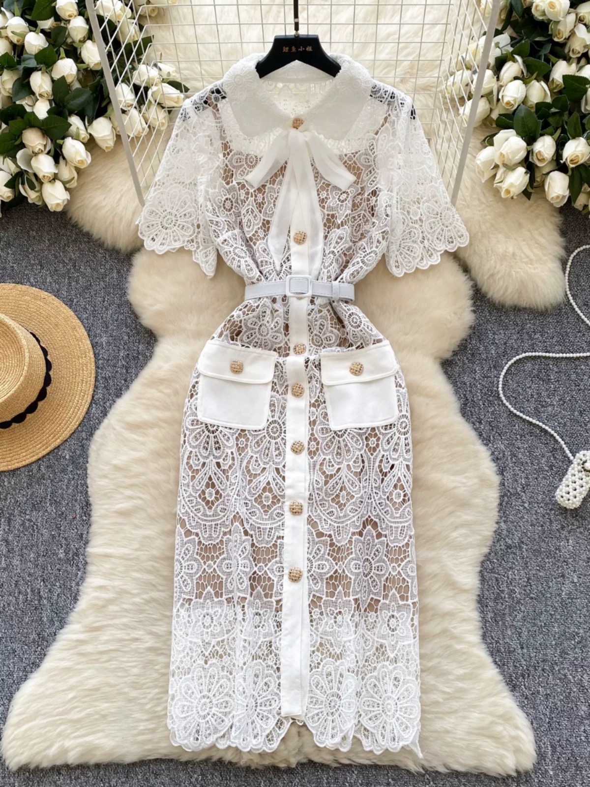 Always slay brave lace dress FBC322 image