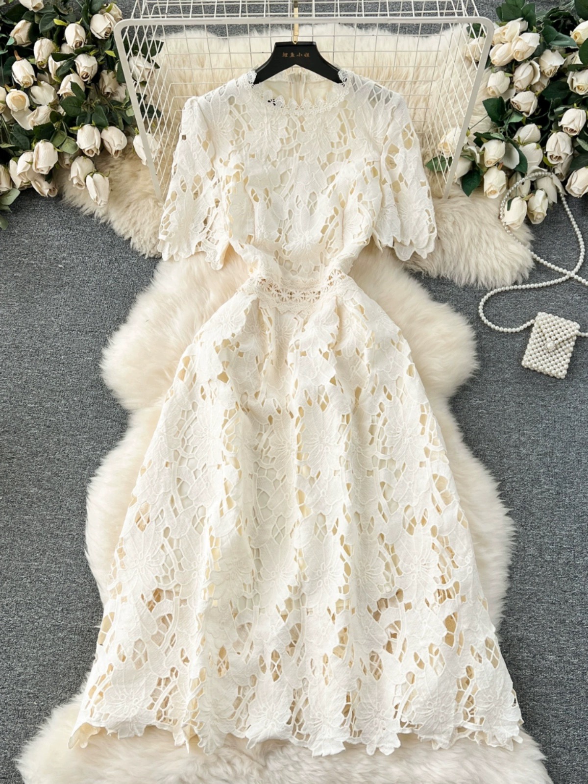 Girls deserve diamond lace dress FD617 image