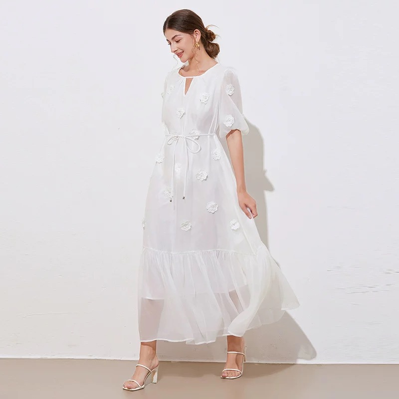 Shopping in Milan floral dress FD553 image