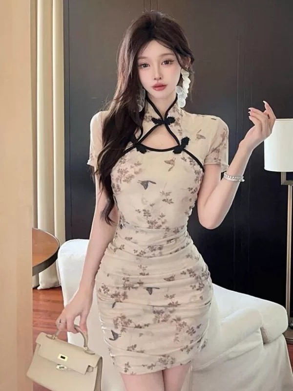 Cheap thriller qipao dress Q213