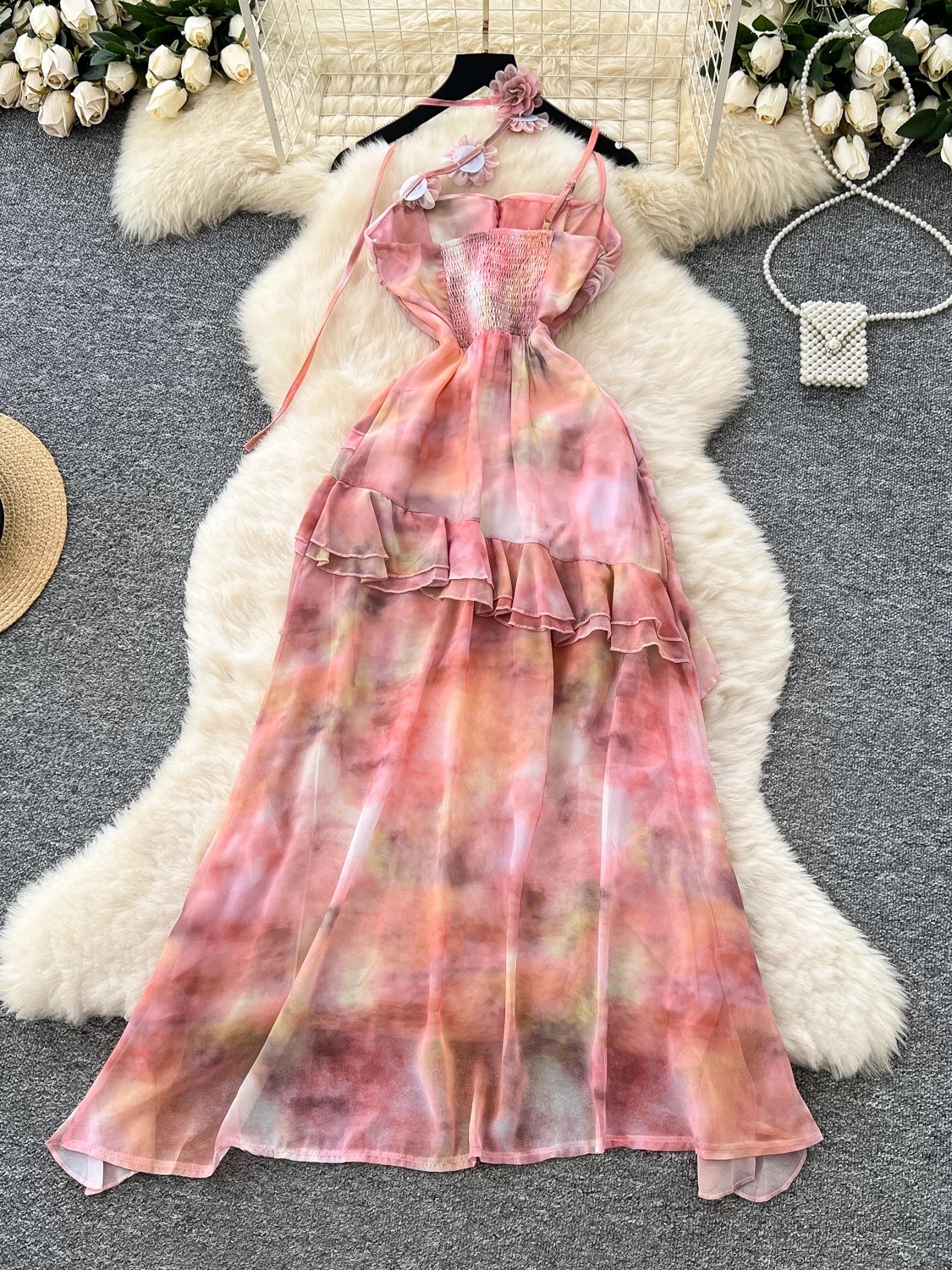 Subtle babe fluffy dress CD683 image