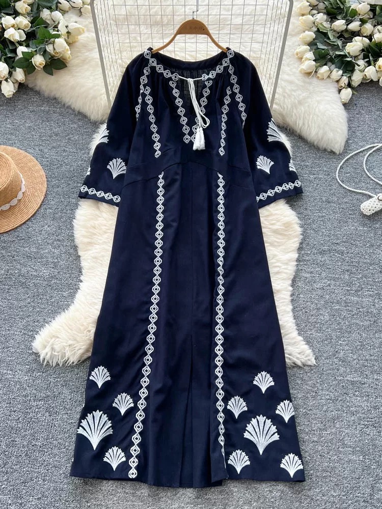 New habits embroidery dress CD685 image