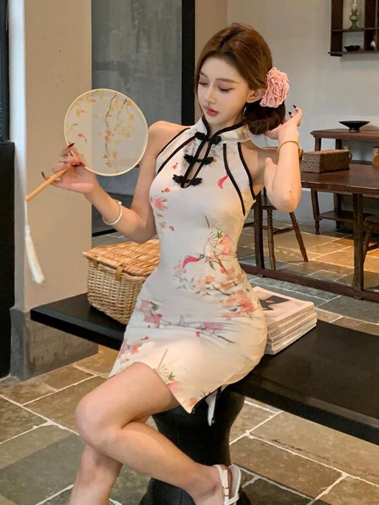 Statuesque body qipao dress Q205