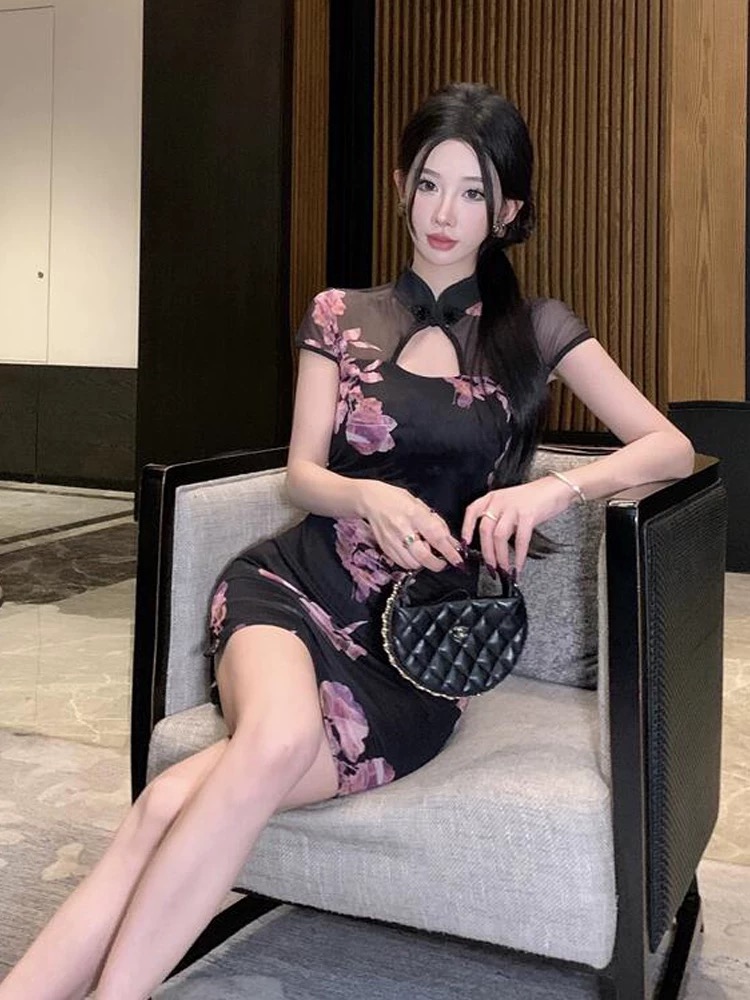 Bottle service qipao dress Q204