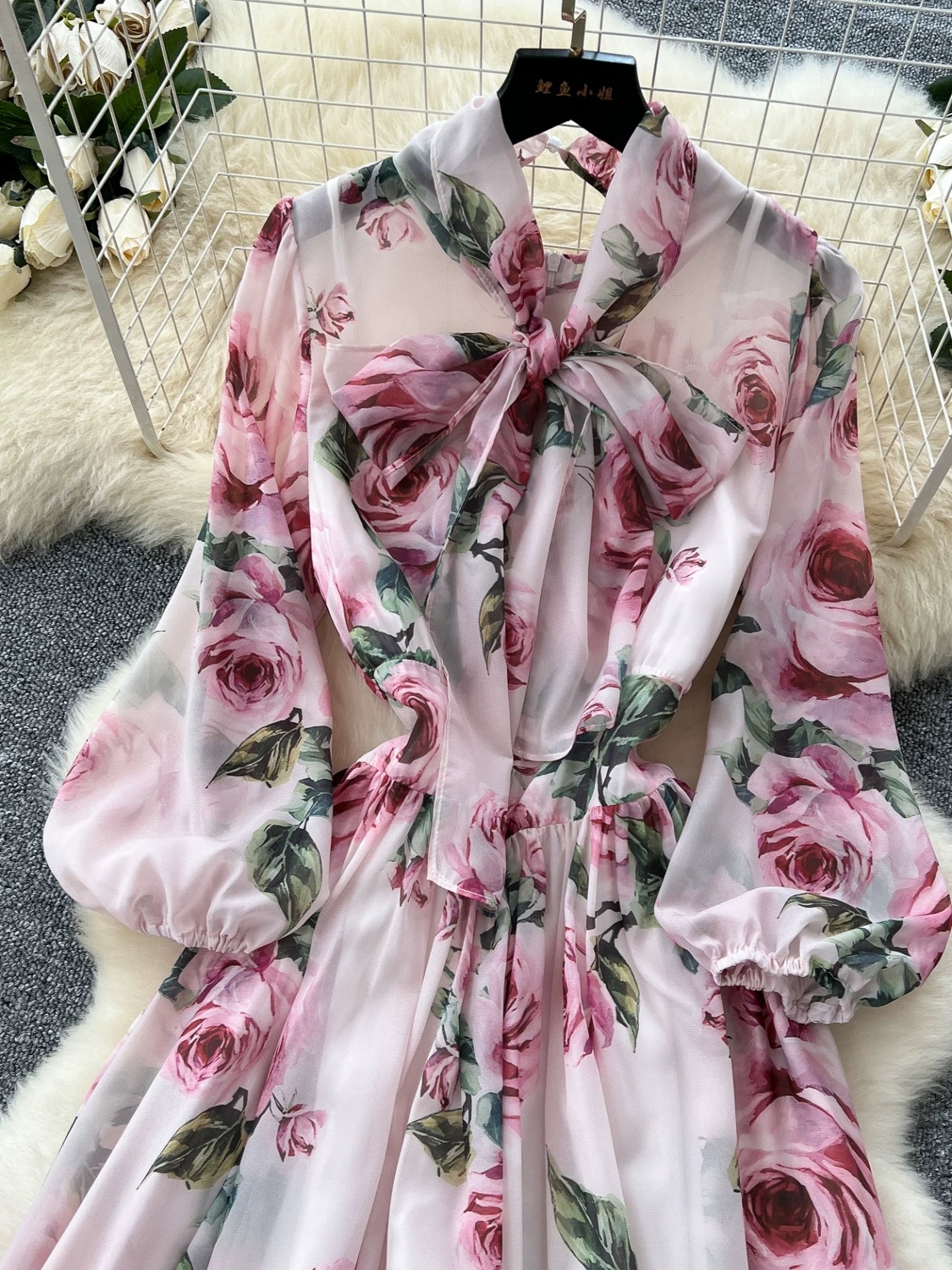 Sabrina cocktail floral dress CD348 image