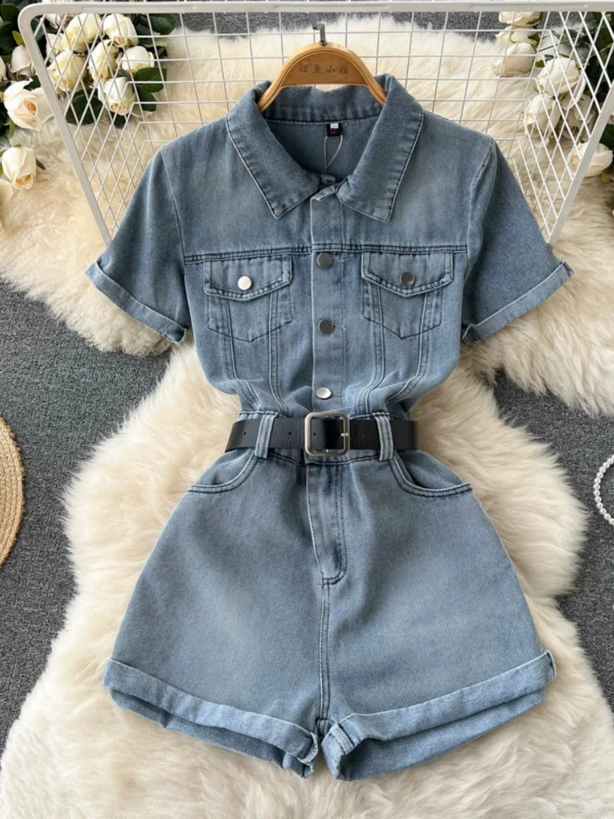 Cabin cutie denim jumpsuit DJS109