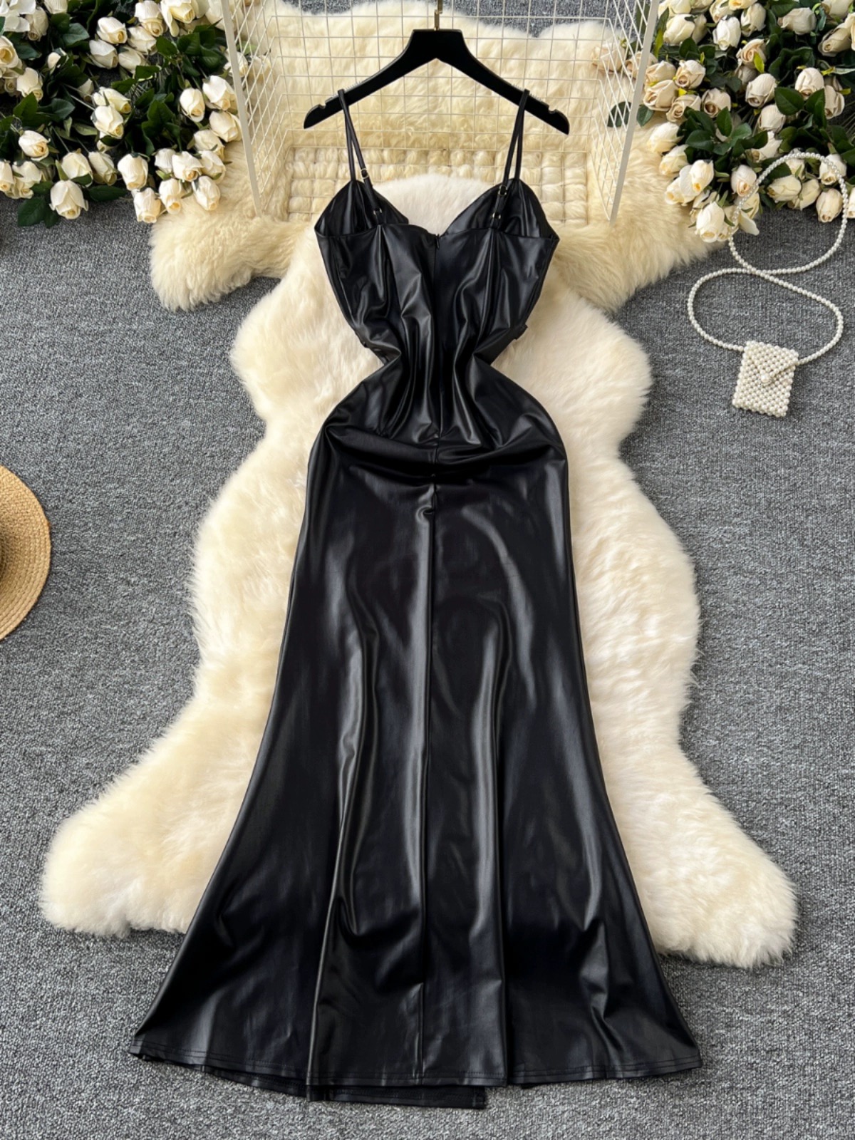 Clear direction leather dress FD957 image