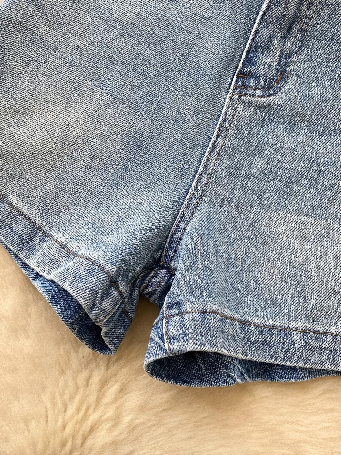 Denim slay shorts DS111 image