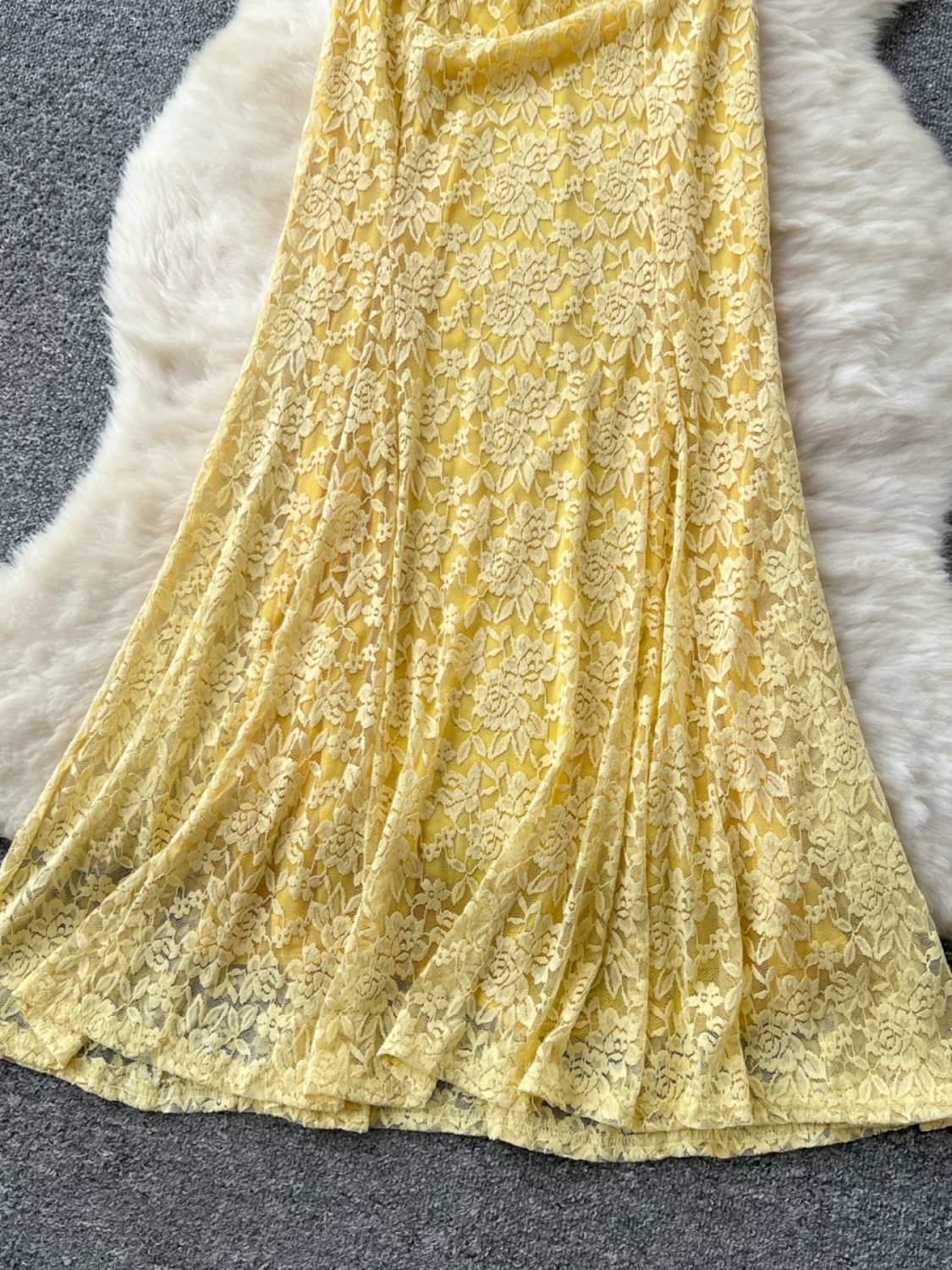 Sweetheart halter lace dress CD330 image