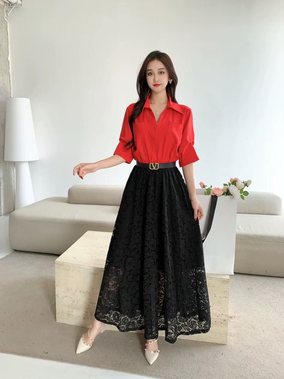 Try your luck lace dress FD1004 image