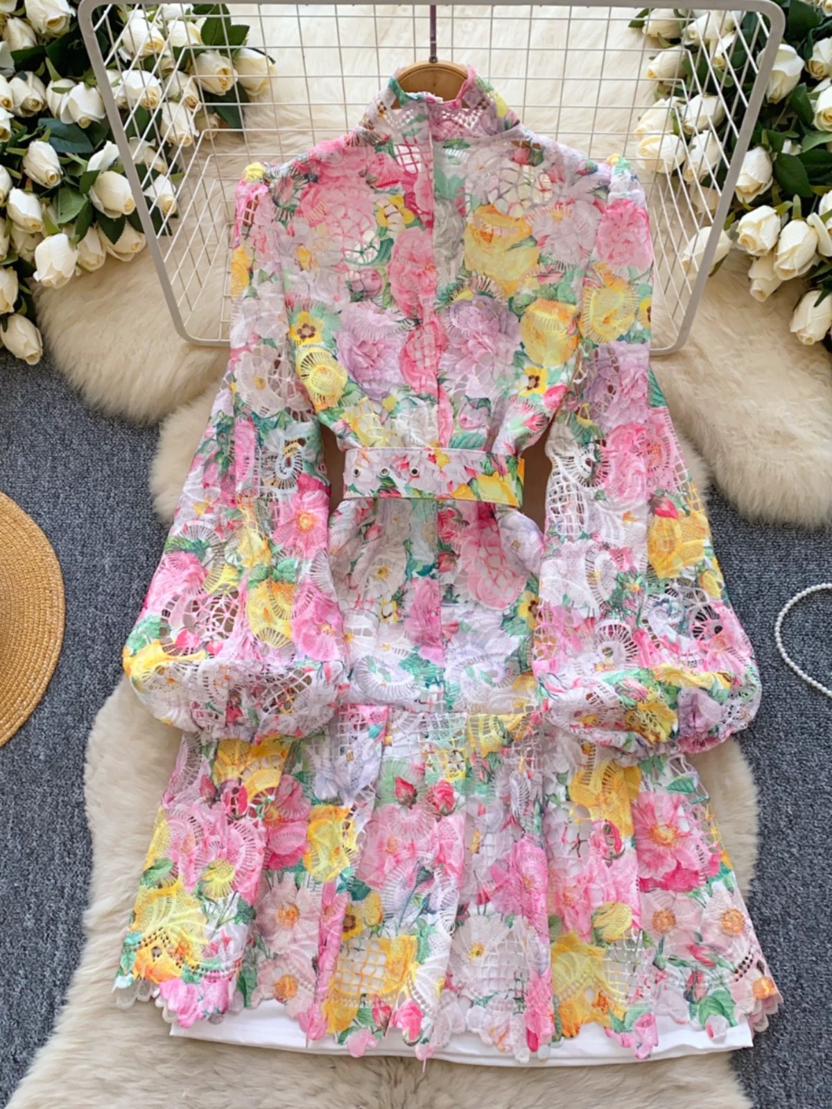 Summer fling lace dress & camisole FD1503 image