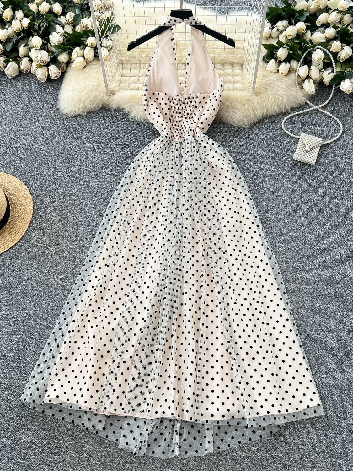 Too good for drama polka dress CD325 image