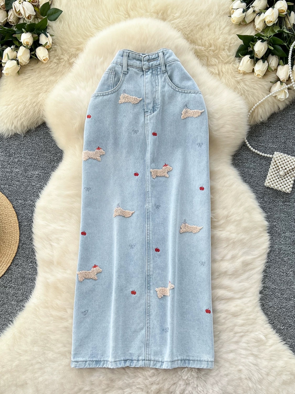 She has all access denim skirt DS110