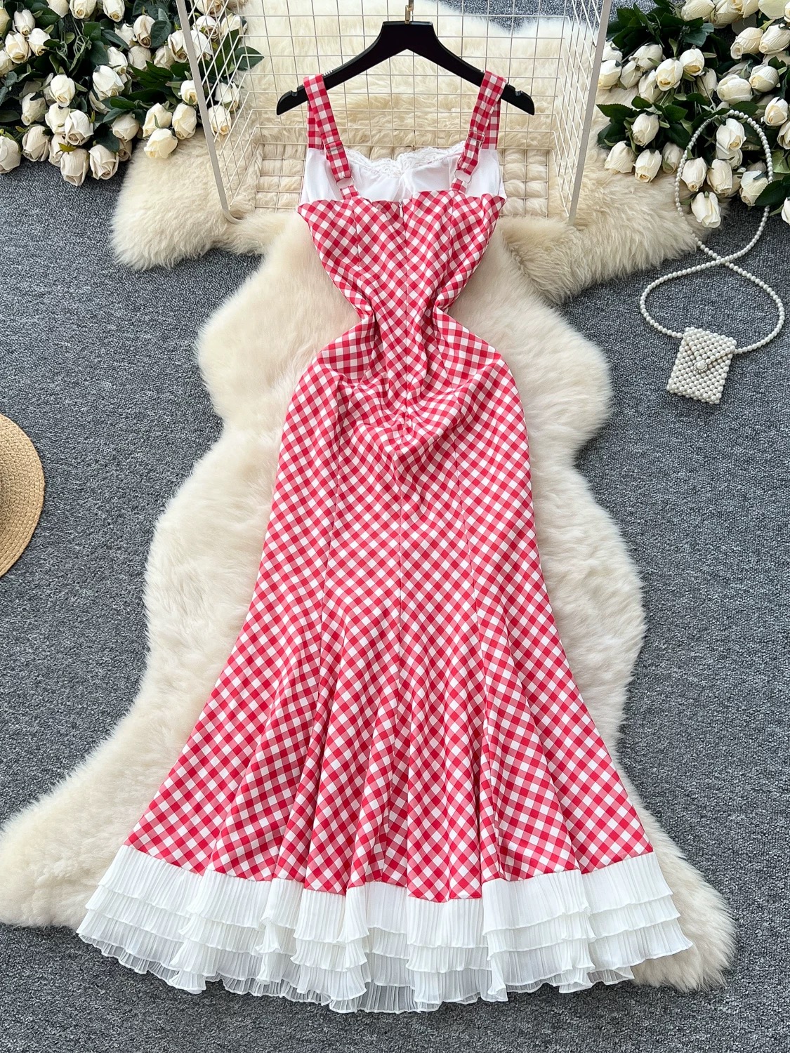 Picture perfect check dress CD315 image