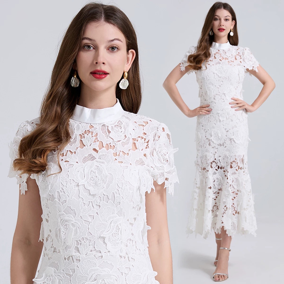 Time away lace dress FD421 image