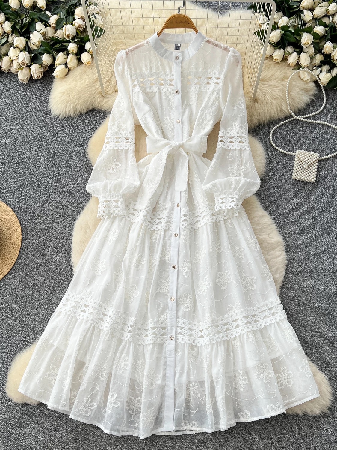 Your biggest fan lace dress FD1507 image