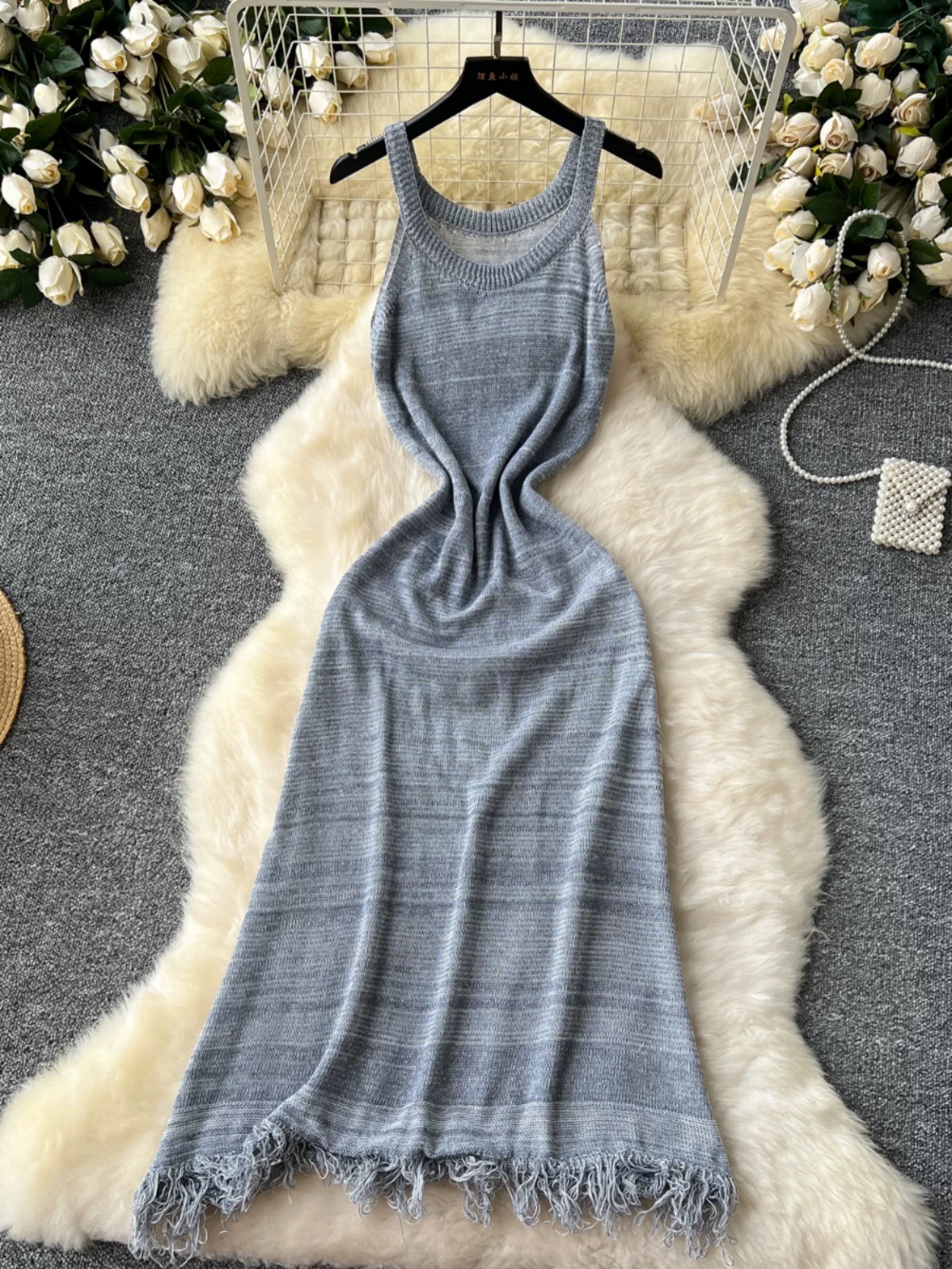 Your new favorite knitted dress & camisole KD331 images