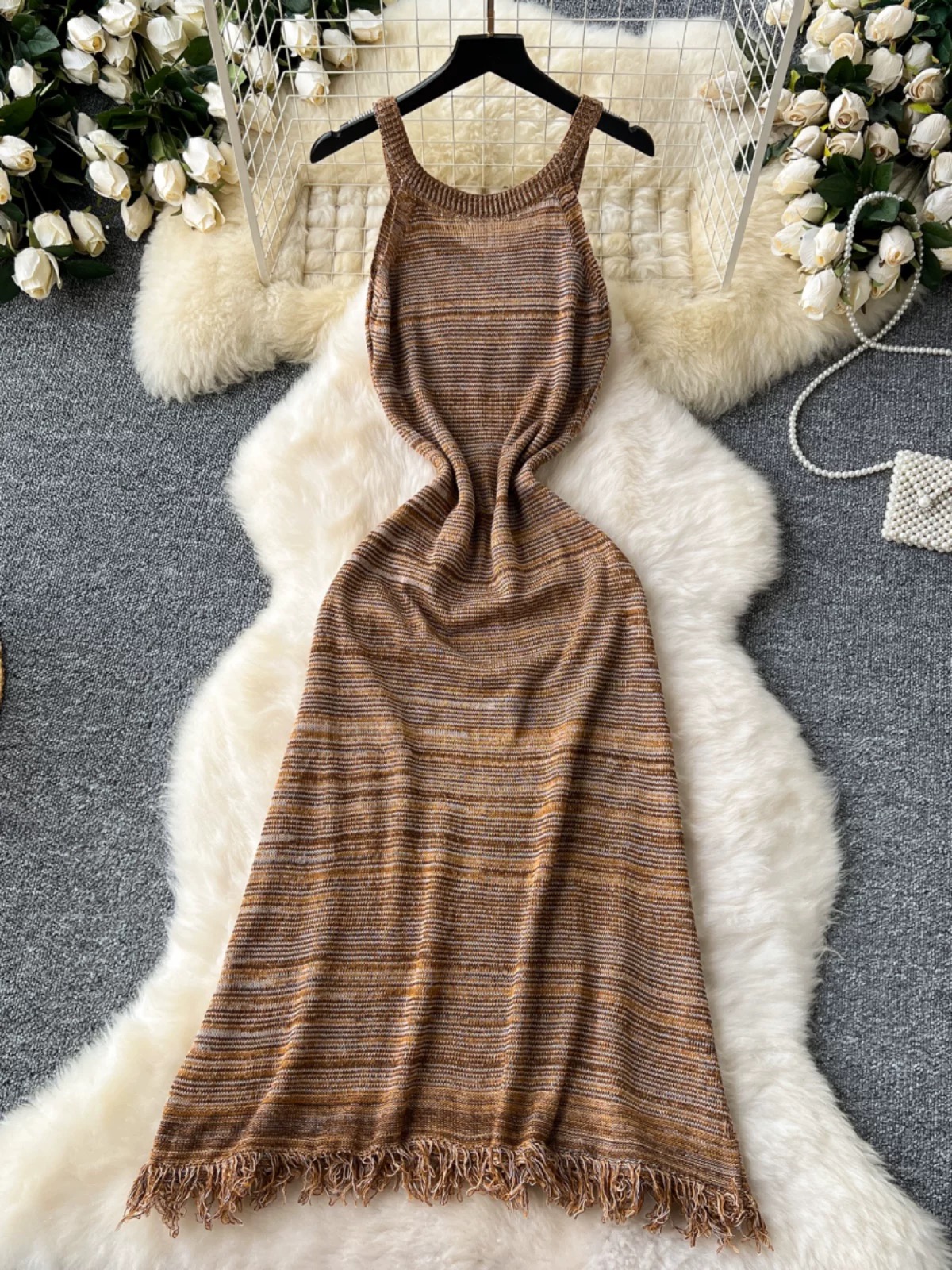 Your new favorite knitted dress & camisole KD331 image