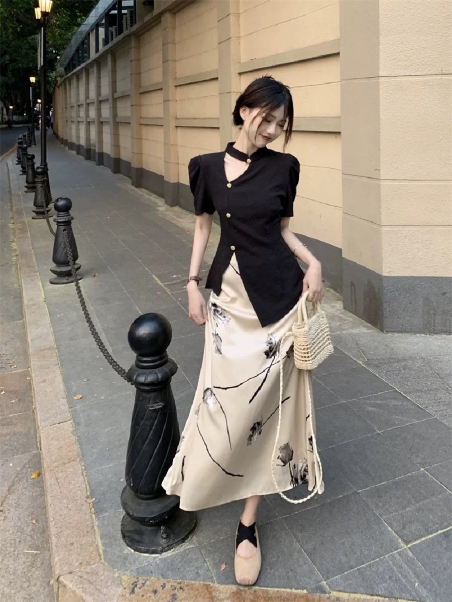 Rich aunty skirt CS172 image