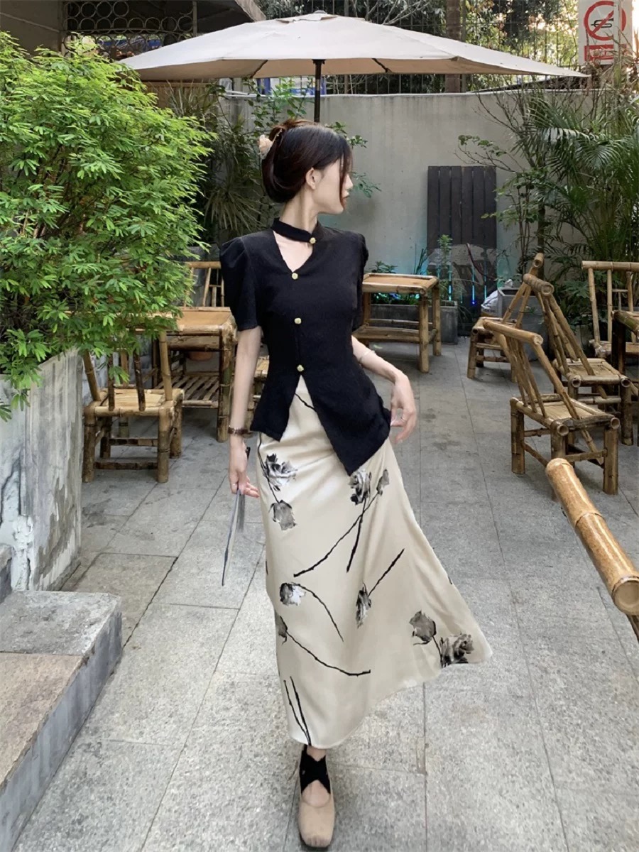 Rich aunty skirt CS172 image