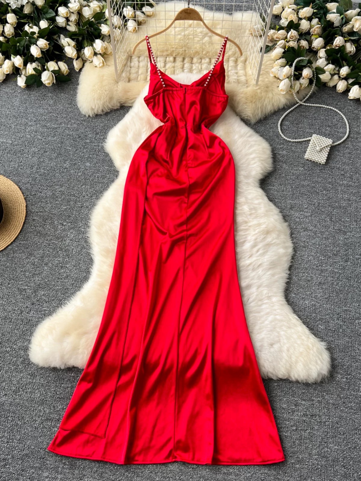 Calling you silk dress FD1036 image