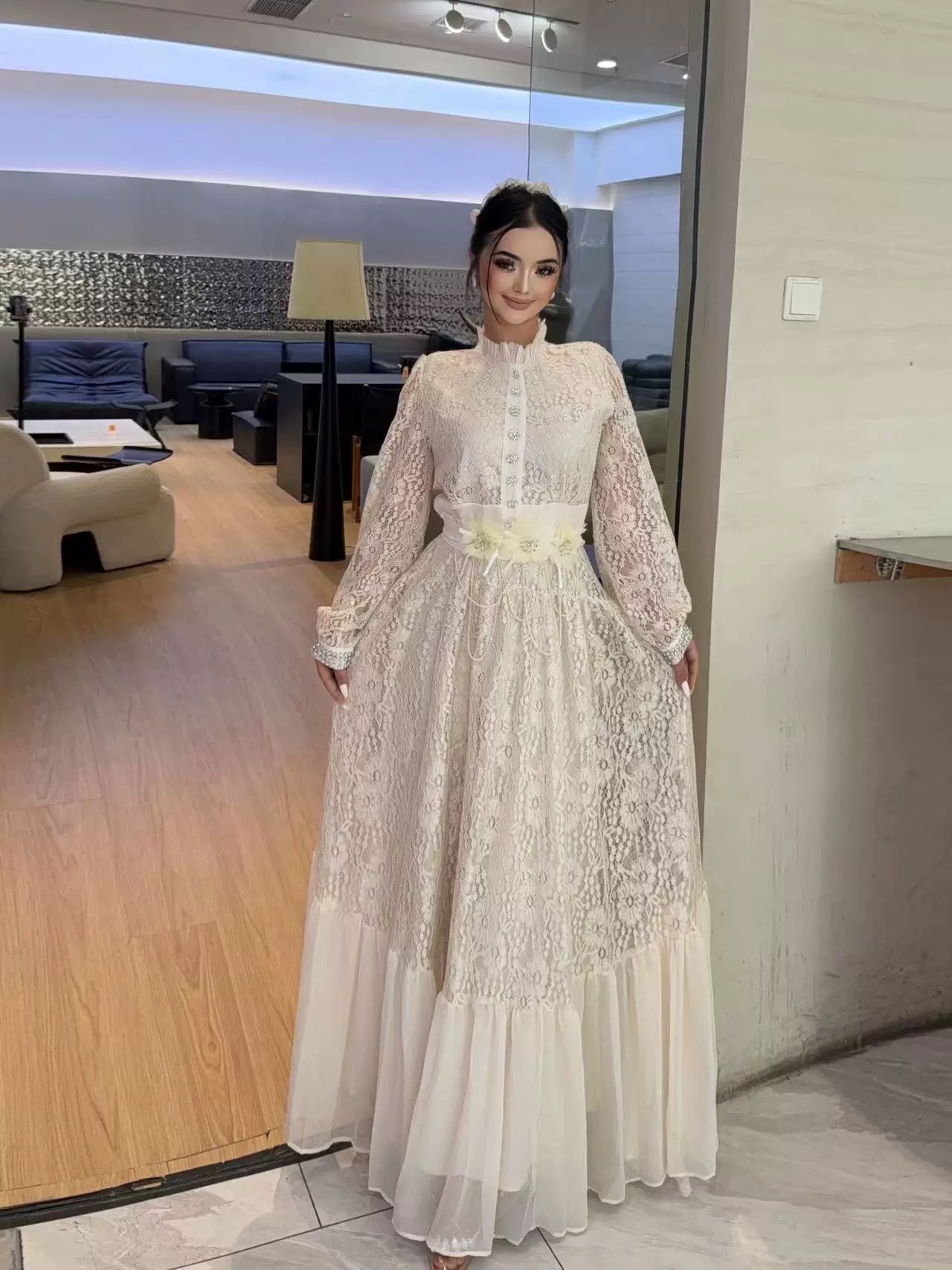 Girls just wanna have sun lace dress FD534 image