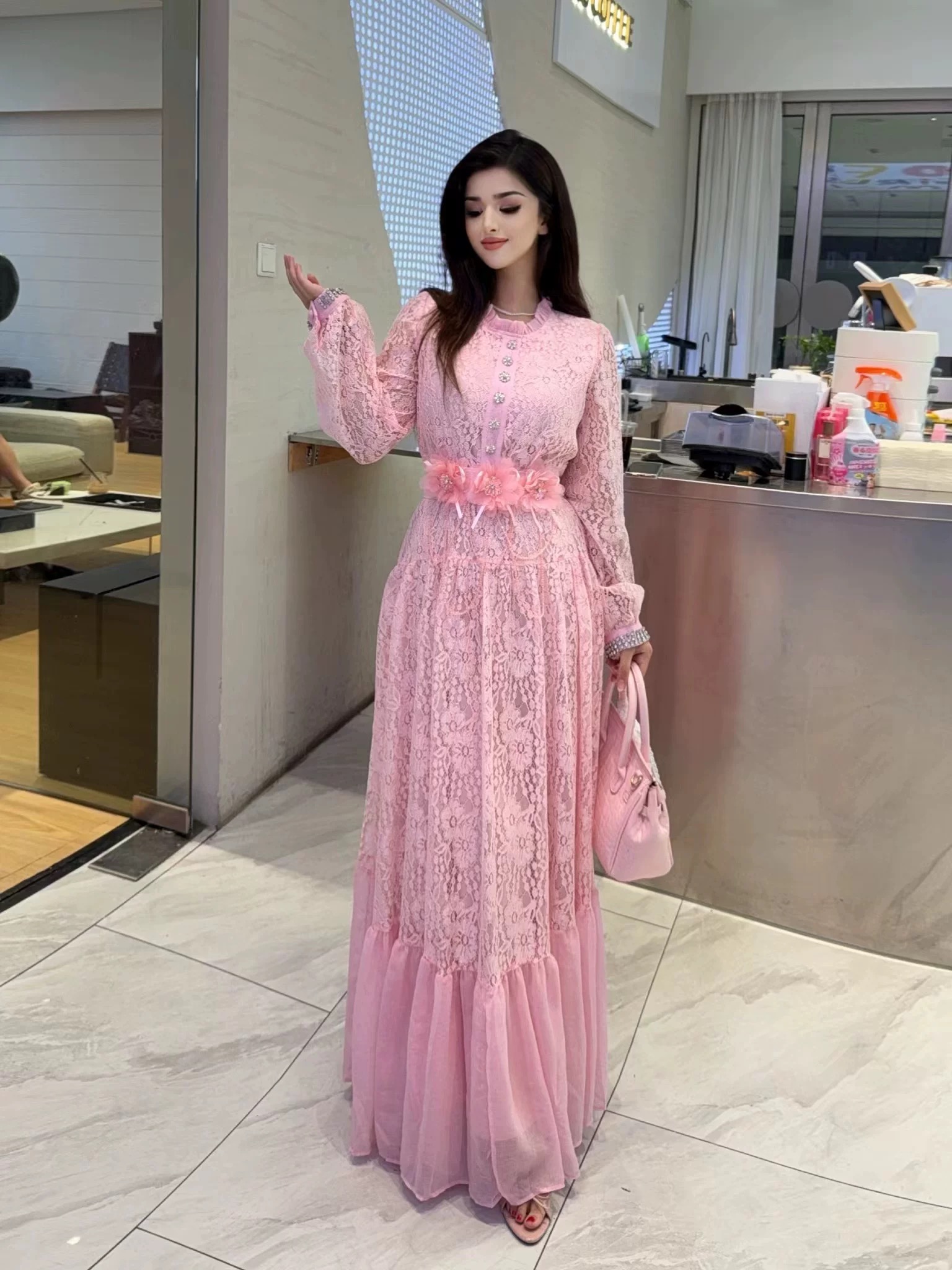 Girls just wanna have sun lace dress FD534 image