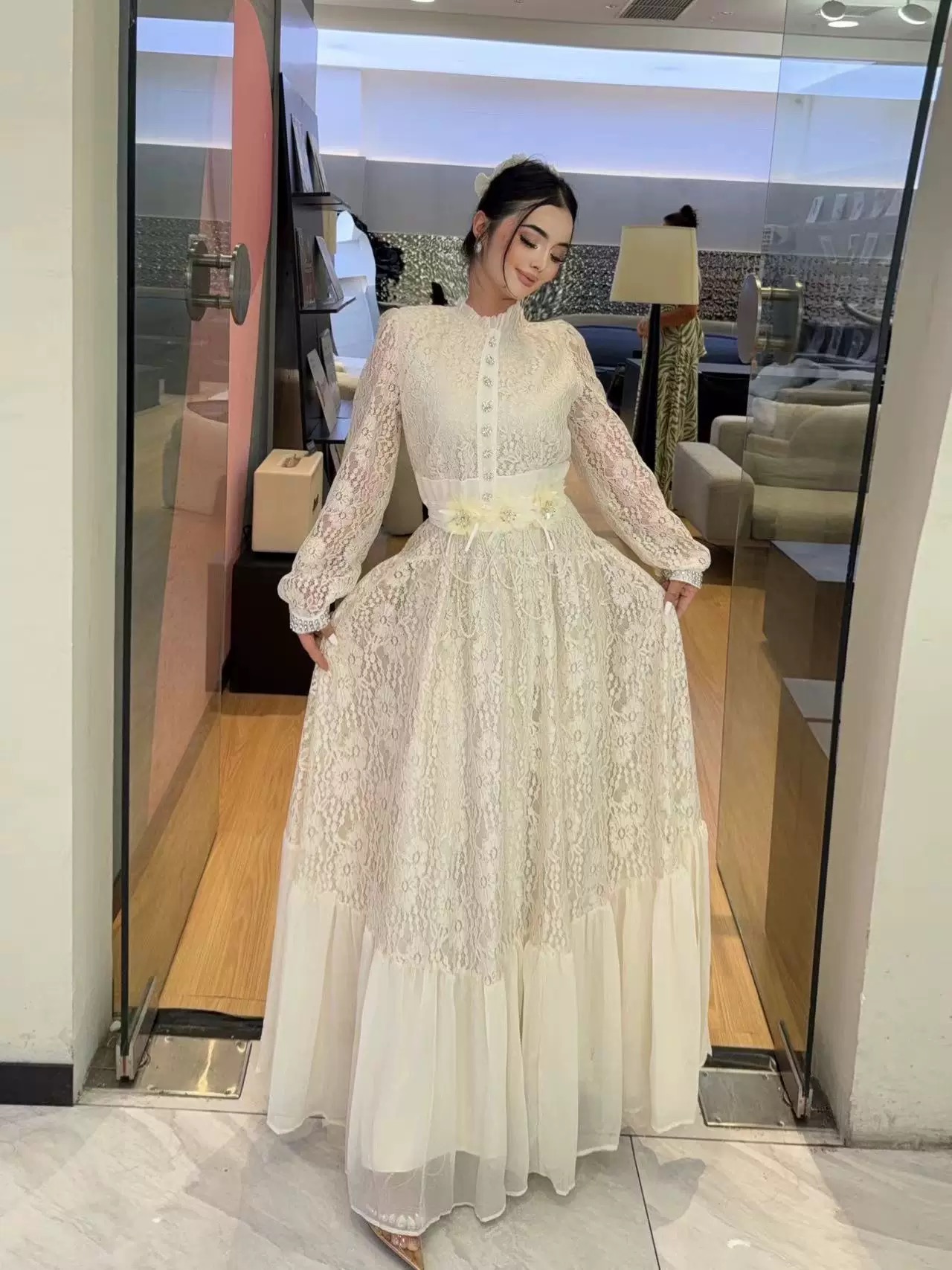 Girls just wanna have sun lace dress FD534 image