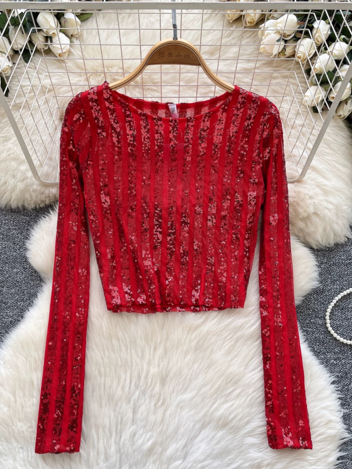 Baby got swag sequin top CTO753