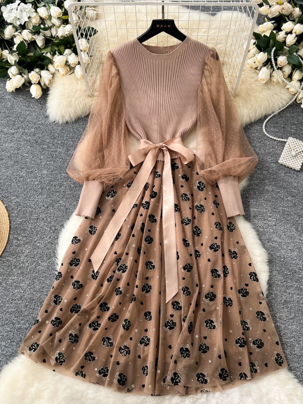 All mixed up sweater dress FD1317