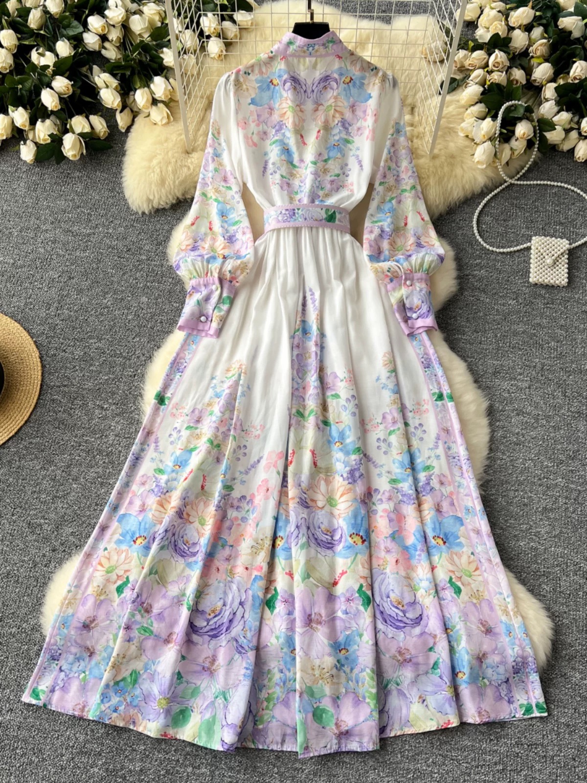 Print power dress ED469 image