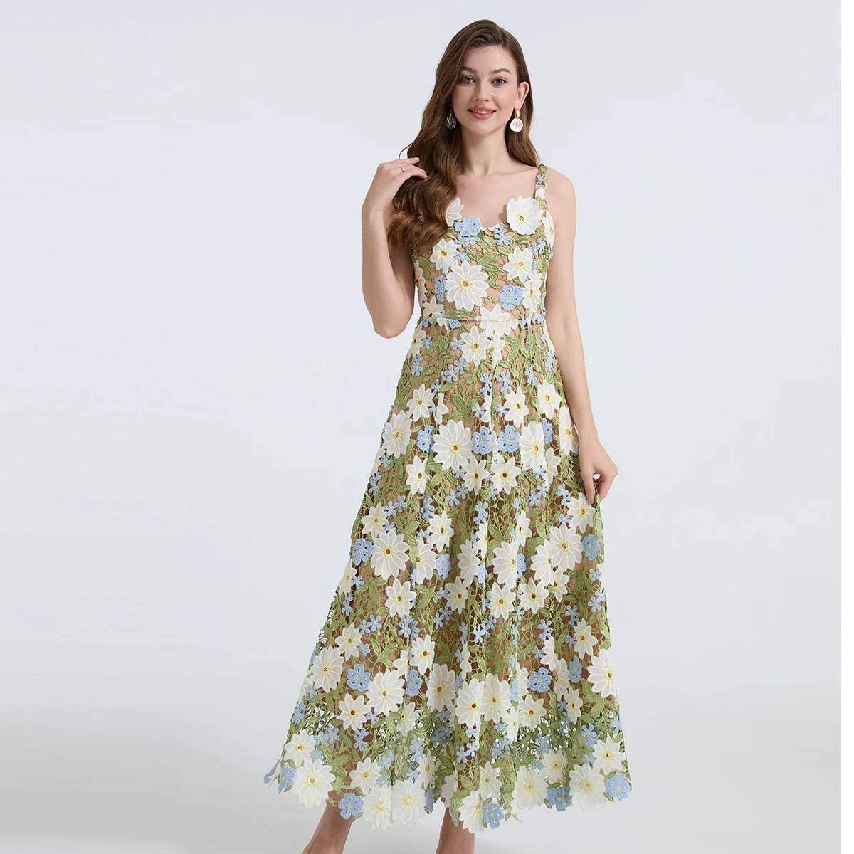 Formal vibe lace dress FD981 image