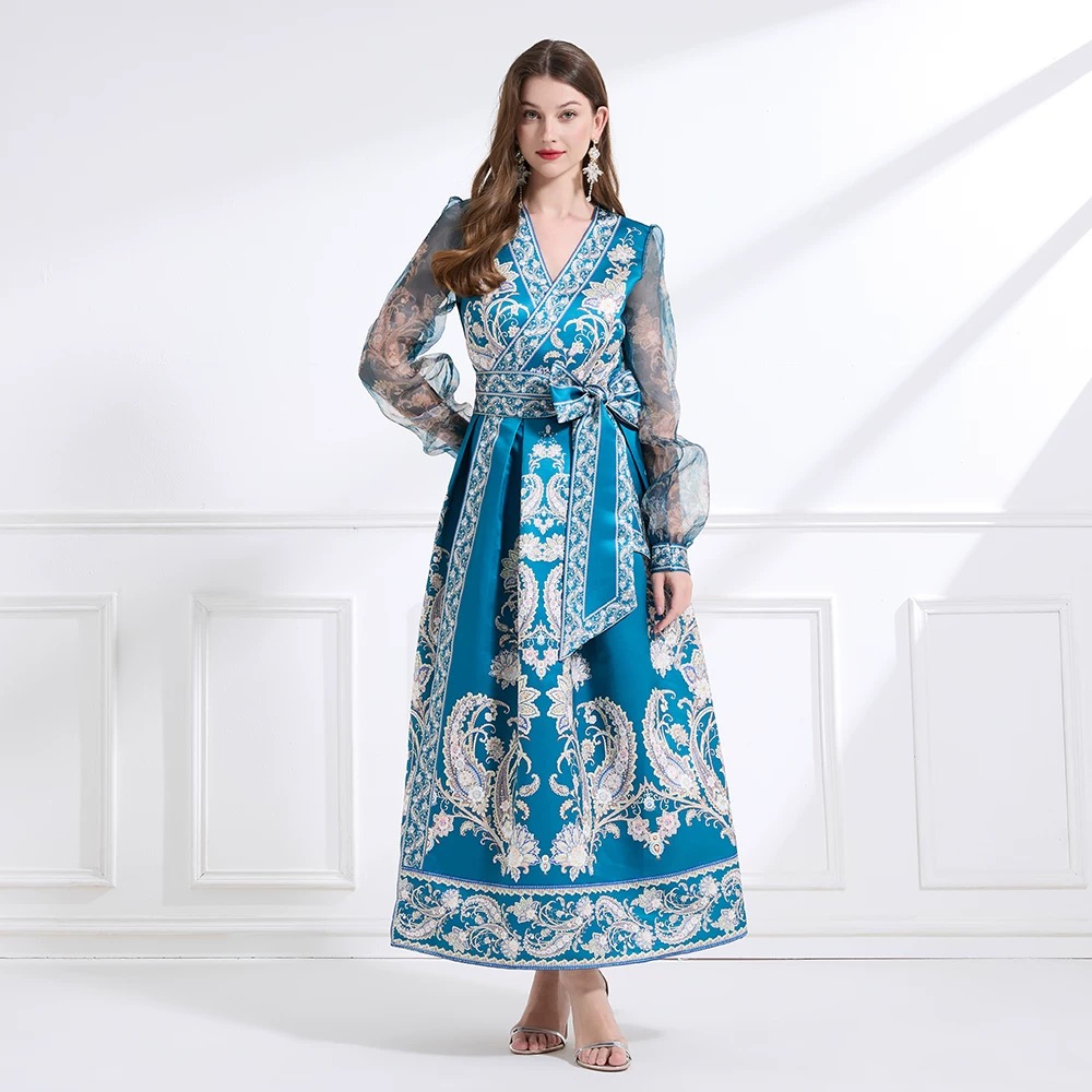 Try a different angle print dress ED192 image