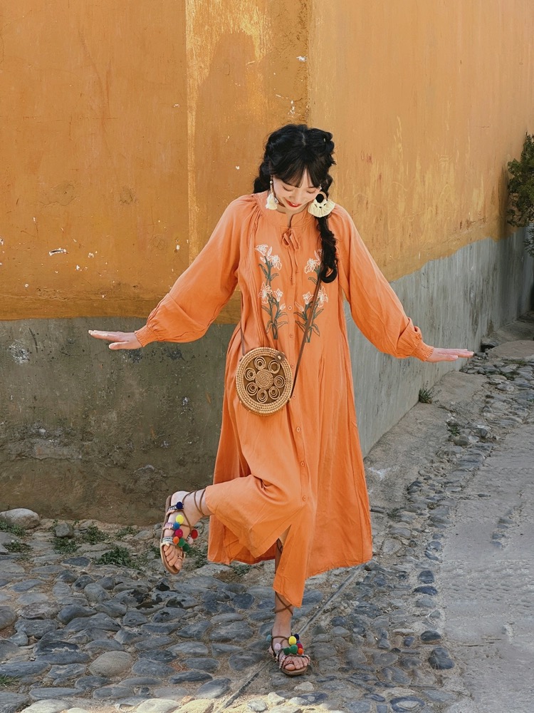 Sneaky babe embroidery dress CD1331 image